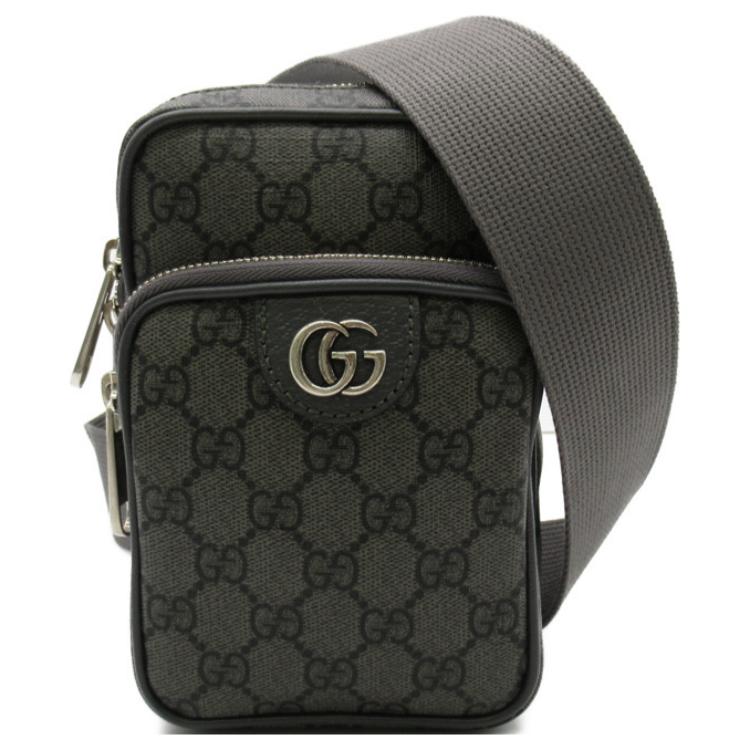 

GUCCI Миниатюрная холщовая сумка через плечо мужская