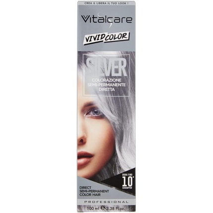 

Полуперманентная краска для волос Vivid Color Direct, 100 мл, серебристый Vitalcare