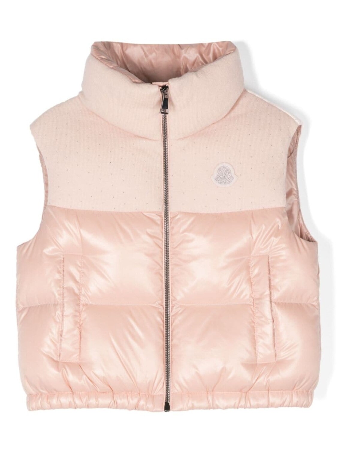 

Moncler Enfant дутый жилет Suzan, розовый