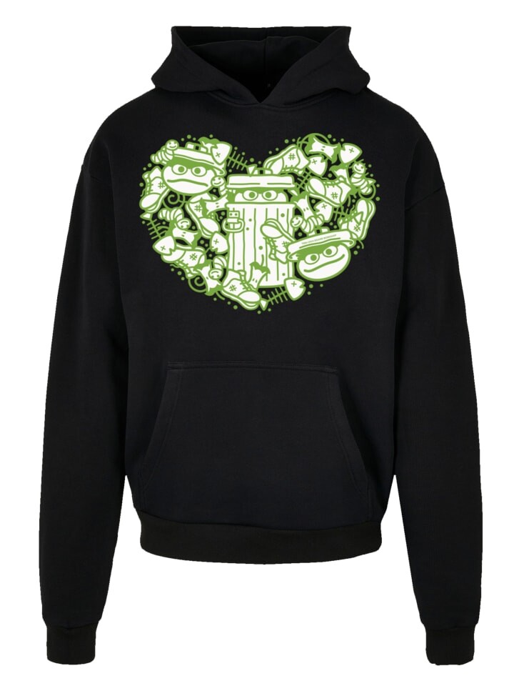 

Пуловер F4NT4STIC Ultra Heavy Hoodie Sesamstraße Oscar hearty, черный