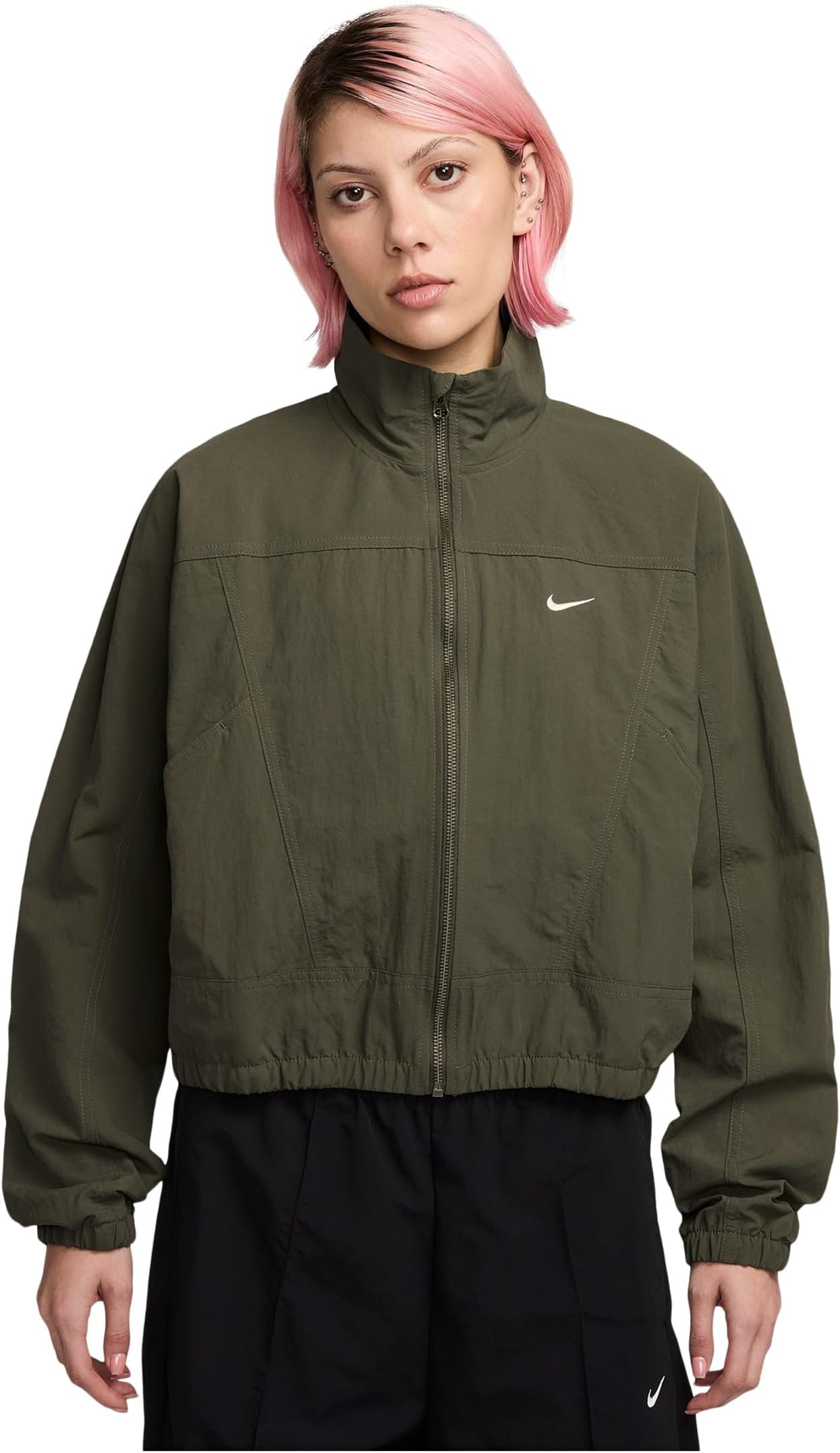 

Куртка Nike Sportswear Everything Wovens Oversized Repel Uv Protection Jacket, цвет Medium Olive/Sail