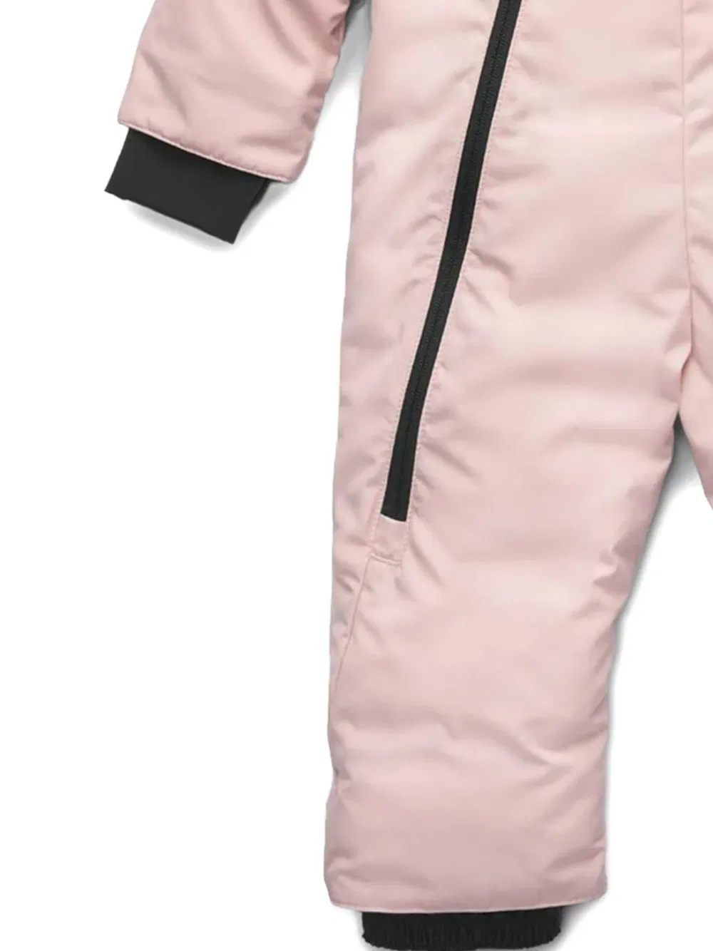 Зимний комбинезон на молнии с капюшоном Canada Goose Kids, розовый — фото 2