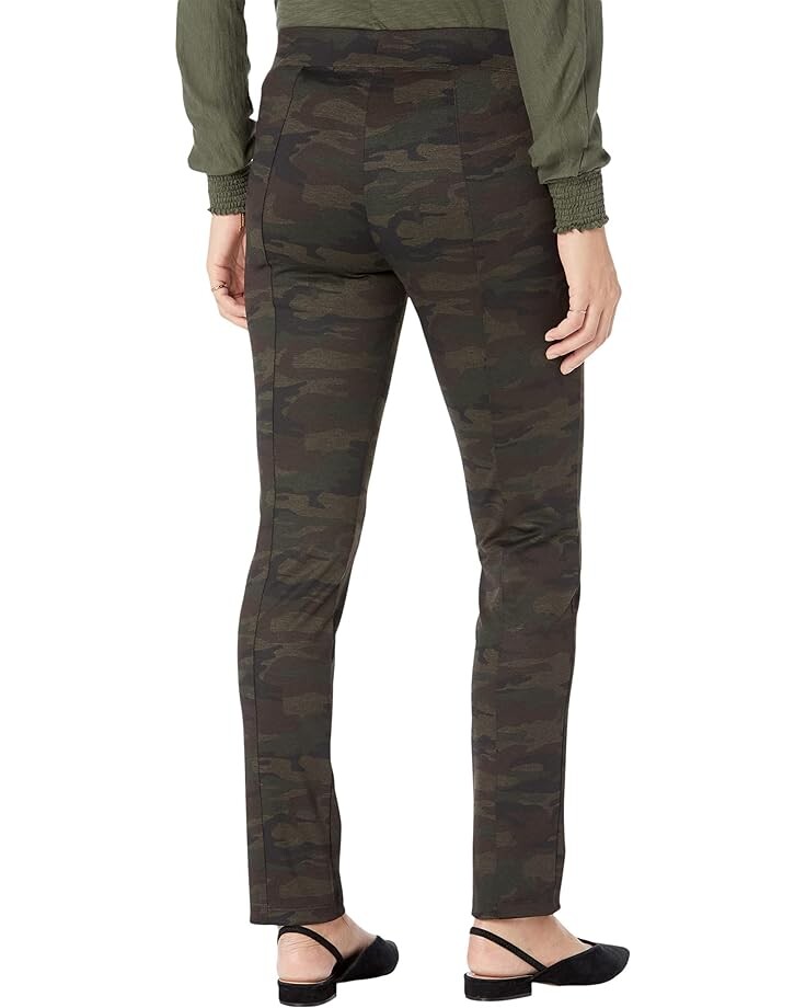 

Брюки Elliott Lauren Hidden Agenda Elastic Waist Pull-On Ponte Pants with Zipper Details, цвет Olive Multi