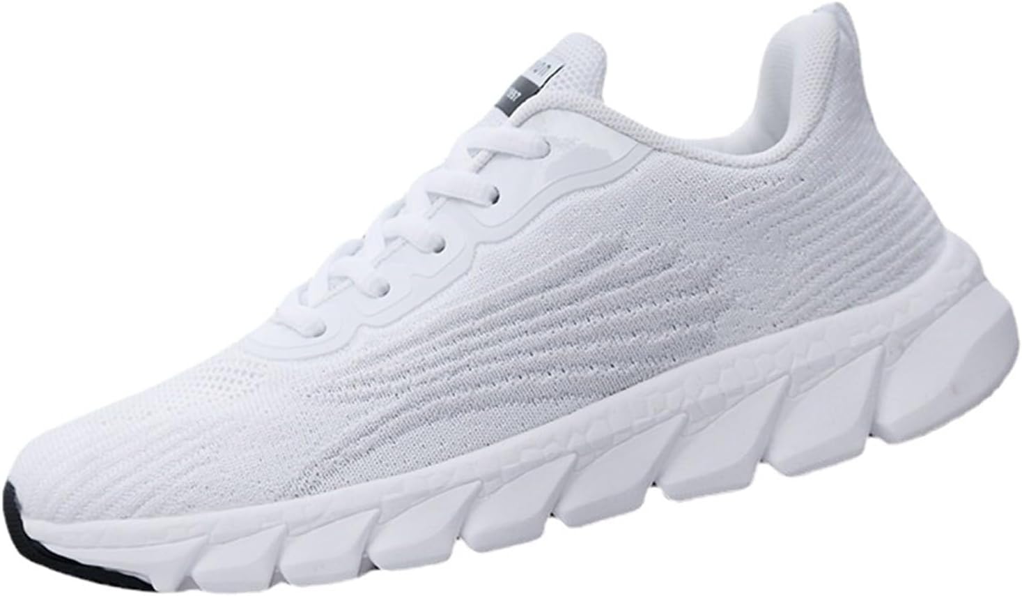 

Легкие теннисные кроссовки для женщин и мужчин, плетеные, дышащие, с противоскользящей подошвой, для ходьбы, с поддержкой свода стопы Generic, белый