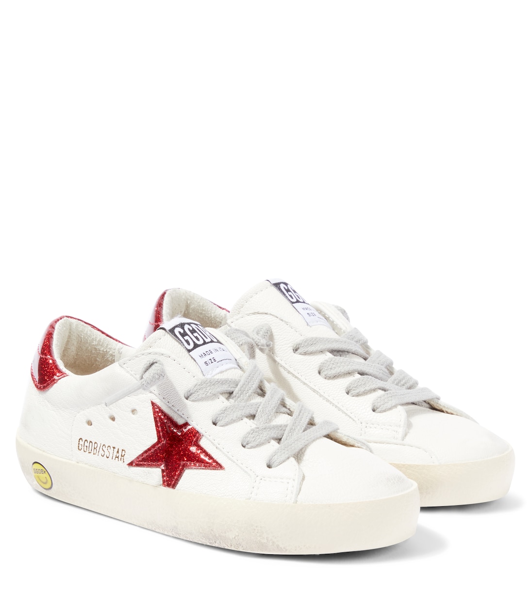 

Кожаные кроссовки Super-Star Golden Goose Kids, White/ Red