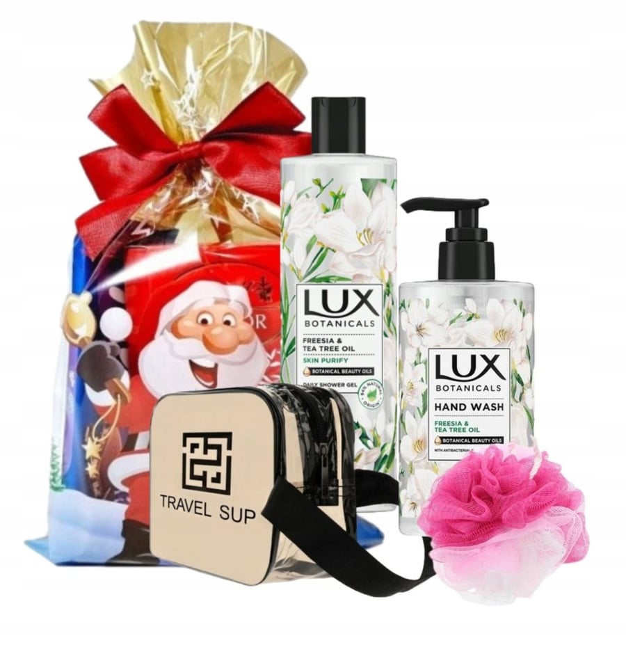 

Рождественский набор косметики LUX BOTANICALS Гель + Мыло + Косметичка + Мочалка