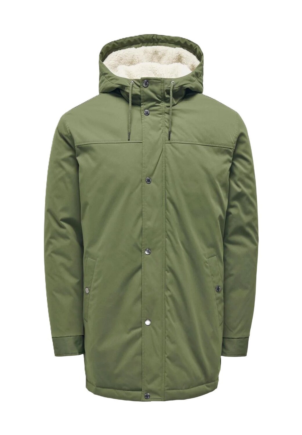 

Парка, воротник стойка, кулиска, мужская ONLY & SONS, цвет 187198 Olive Nigh