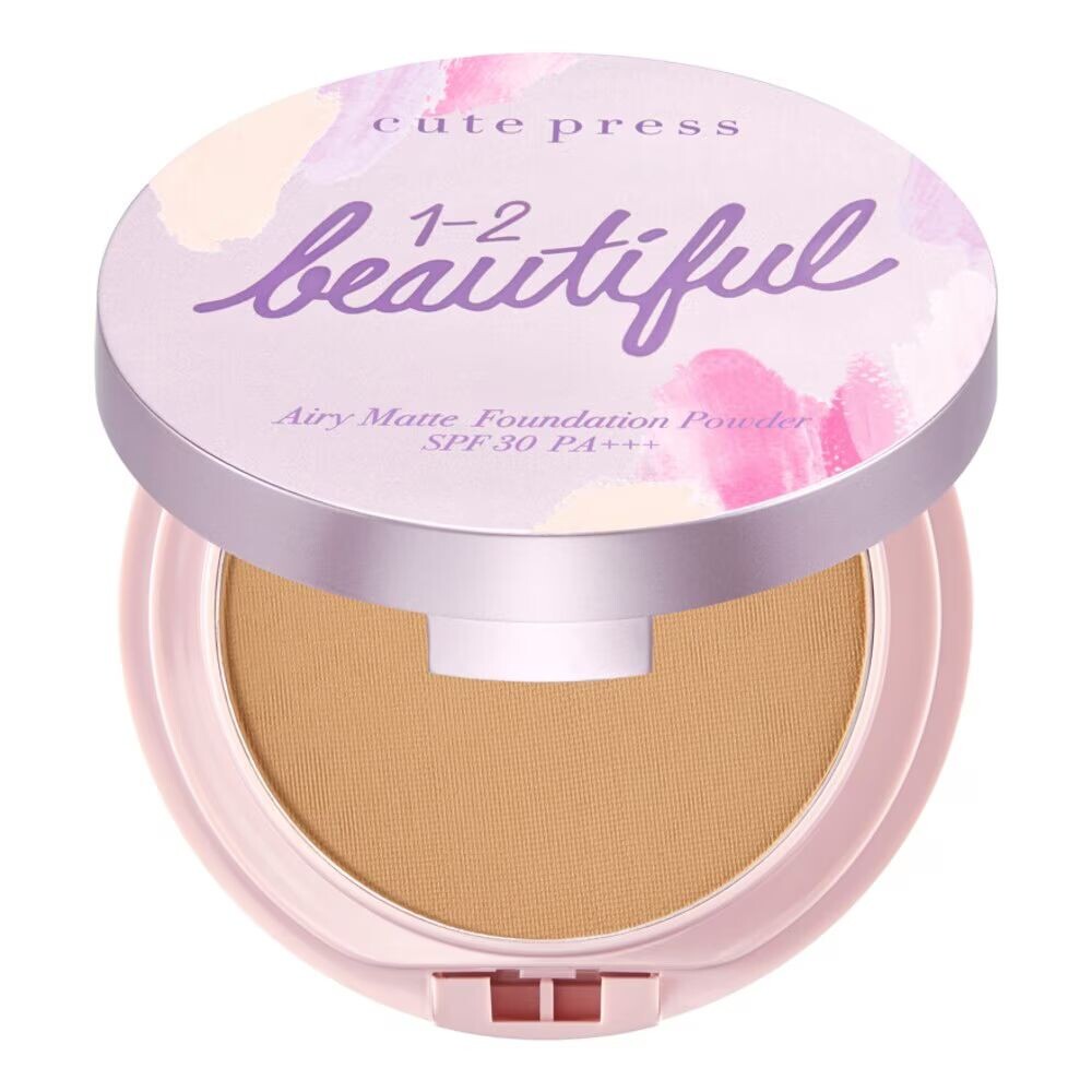 

Cute Press 1-2-Beautiful Airy Matte Foundation Powder SPF30 PA+++ 13г. 05 Золотой Бег, Golden Beige
