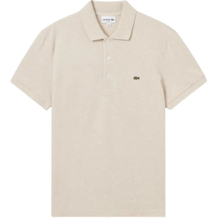 Футболка поло Lacoste с вышитым логотипом, I18/Oat Coffee