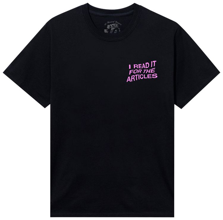 

Футболка Anti Social Social Club x Playboy Read It Tee 'Black', черный