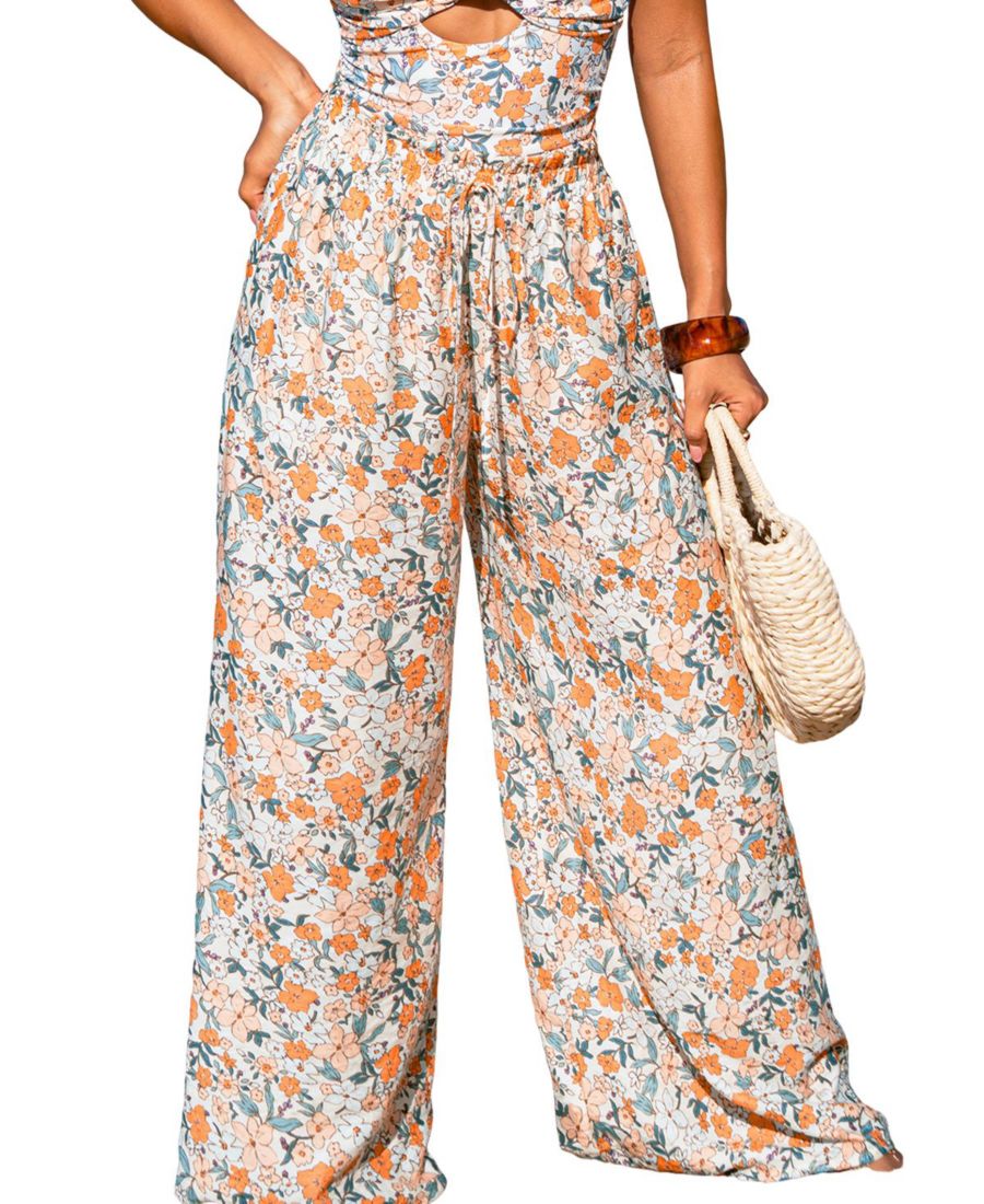 

Женские брюки с цветочным принтом "Персиковый сезон" Cupshe, No Color