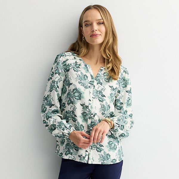 

Женская футболка с длинным рукавом и v-образным вырезом Croft & Barrow, Sage Paisley Floral, Зеленый, Женская футболка с длинным рукавом и v-образным вырезом Croft & Barrow, Sage Paisley Floral