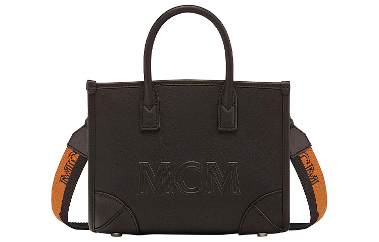 

Мюнхен Visetos Кожаная, Кожаная Тележка Сумка, Шоппинг Сумка, Комбинированная Сумка, Одноручная Мини Сумка Женская Черная MCM