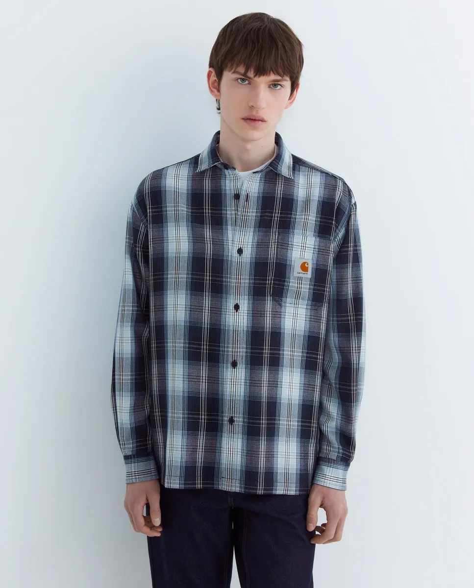 

Мужская рубашка с длинным рукавом Blanton Shirt Carhartt WIP, черный