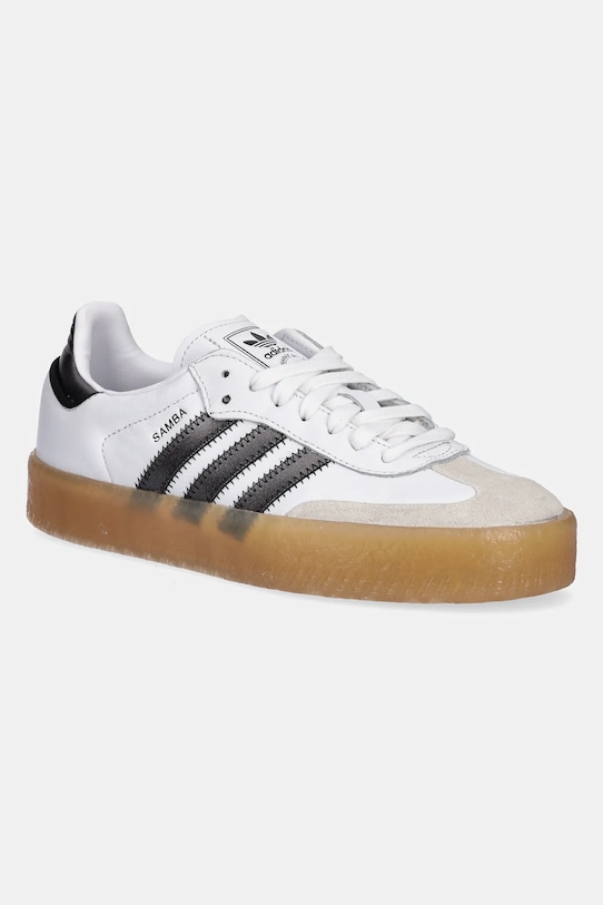 Кроссовки из нубука Sambae Adidas Originals, белый
