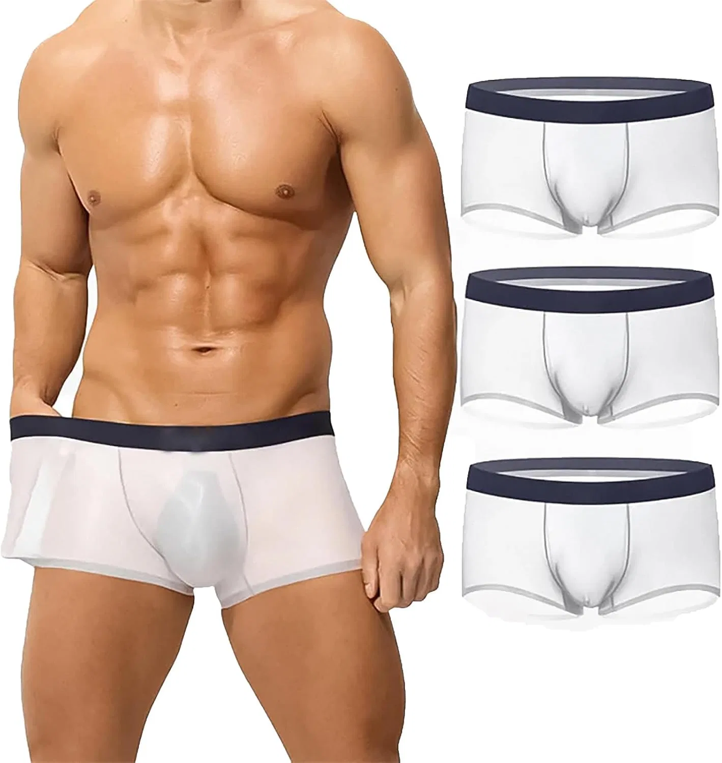 Боксеры ультратонкие Sheer White