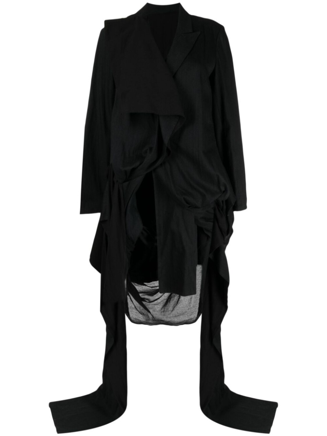 

Yohji Yamamoto блейзер асимметричного кроя, черный