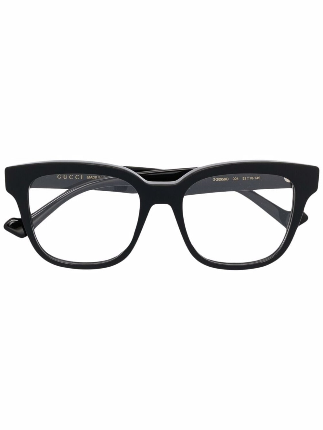 

Очки в квадратной оправе Gucci Eyewear, черный