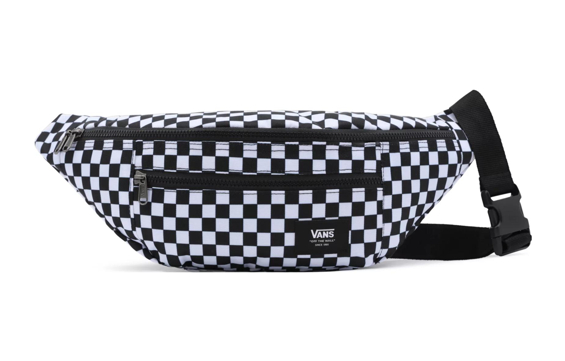 

Vans Нейлоновый спортивный рюкзак через плечо поясная сумка кроссбоди унисекс черный белый, Black White