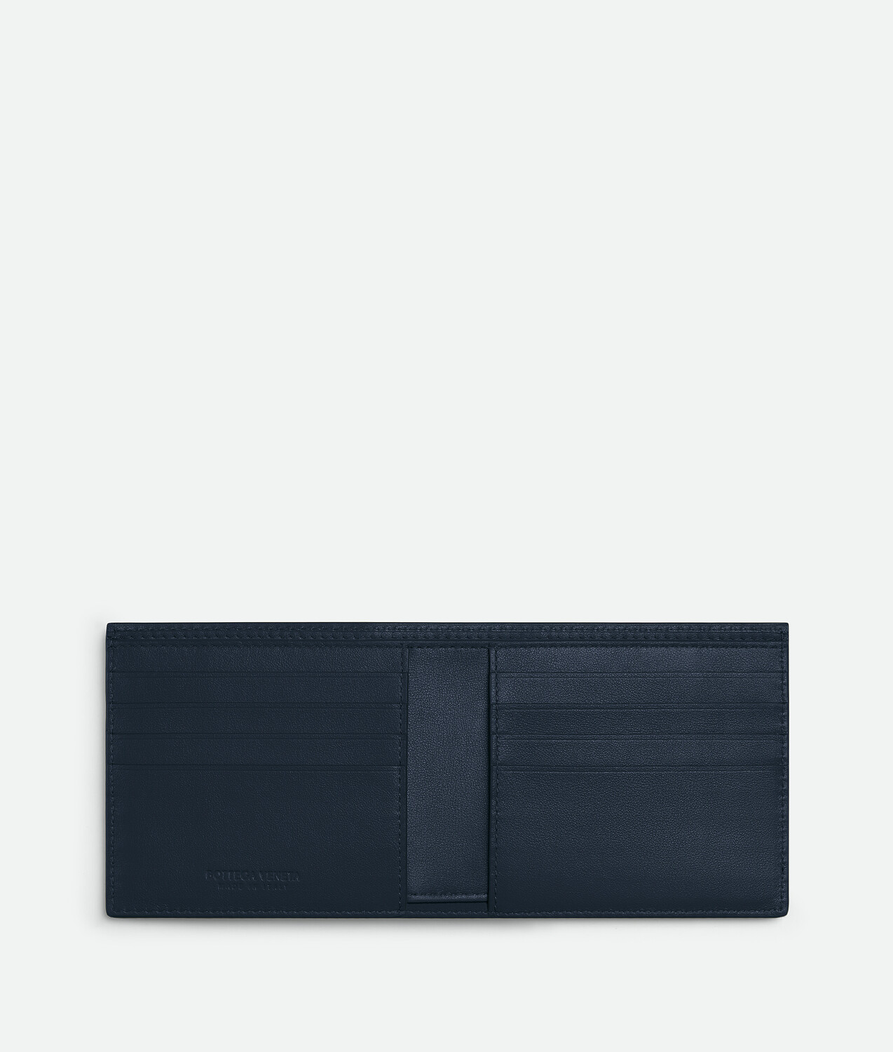 Мужской кошелек Intrecciato Bi-Fold Wallet BOTTEGA VENETA, синий — фото 2