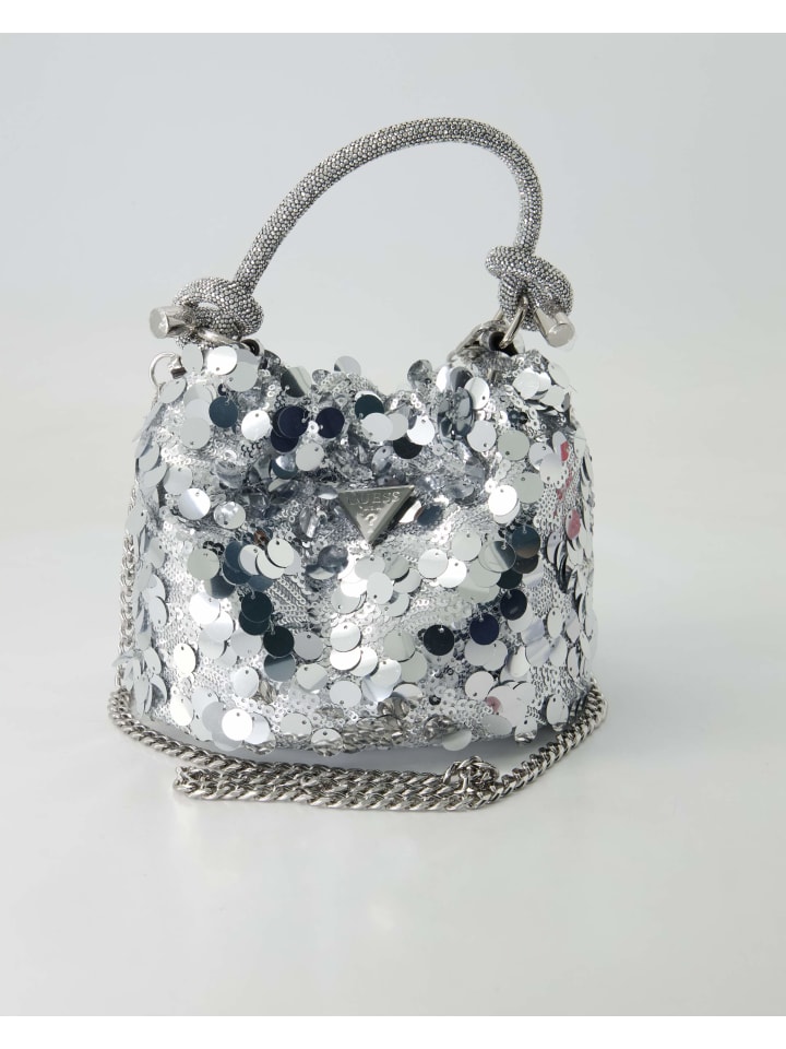 

Наплечная сумка Guess, серебряный