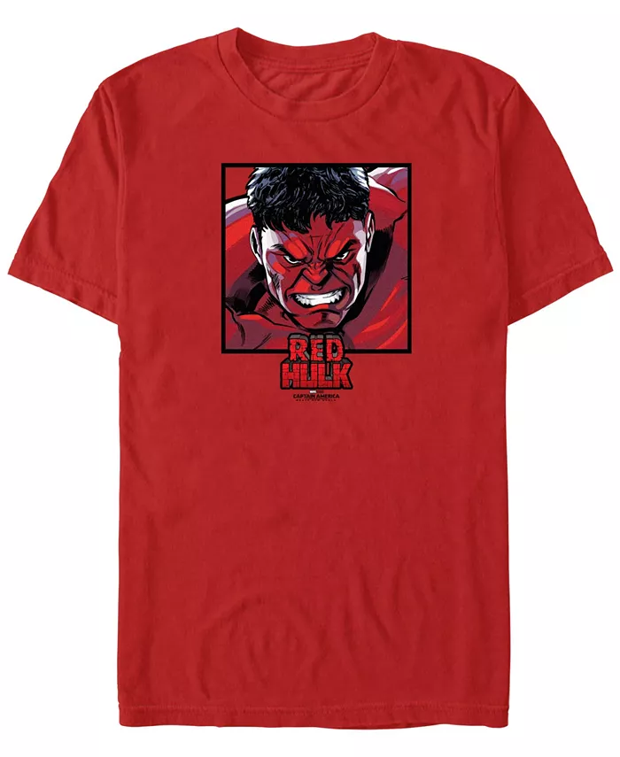 

Мужская футболка с коротким рукавом Anger Red Square Marvel, красный