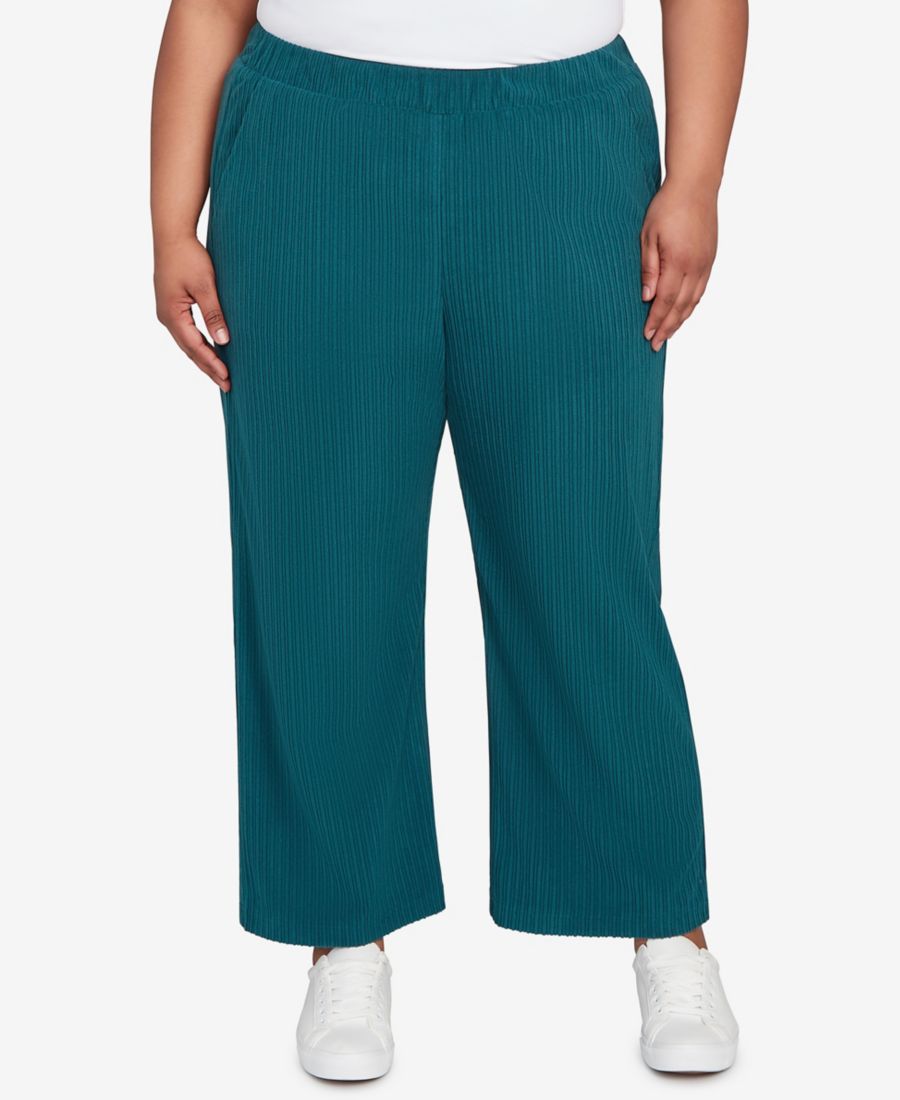 

Брюки до щиколотки из ребристой вязки Lake Champlain больших размеров Alfred Dunner, Spruce