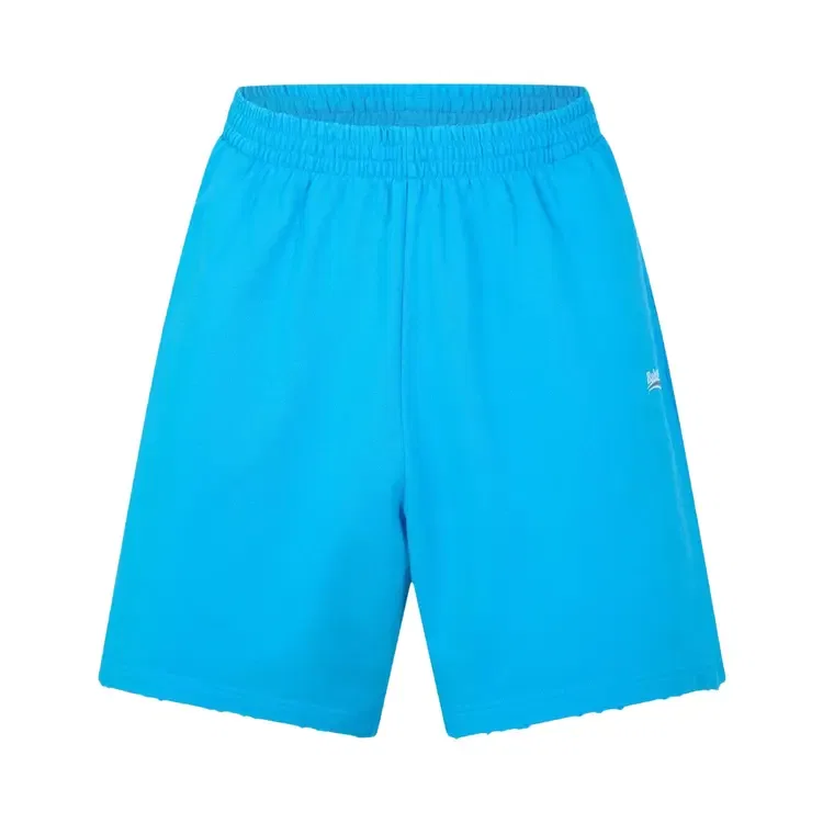 Спортивные шорты Balenciaga Campaign Logo Oversized Sweat Shorts, синий