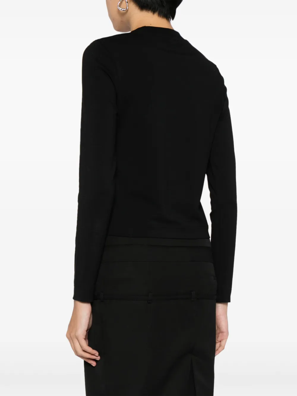 Топ Le T-shirt Gros Grain JACQUEMUS, черный — фото 4