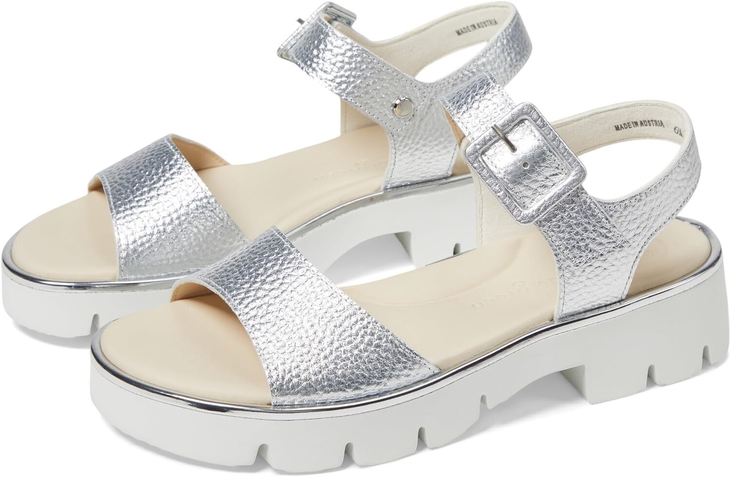 Сандалии Paul Green Toby Sandal, цвет Silver Metallic Cervo