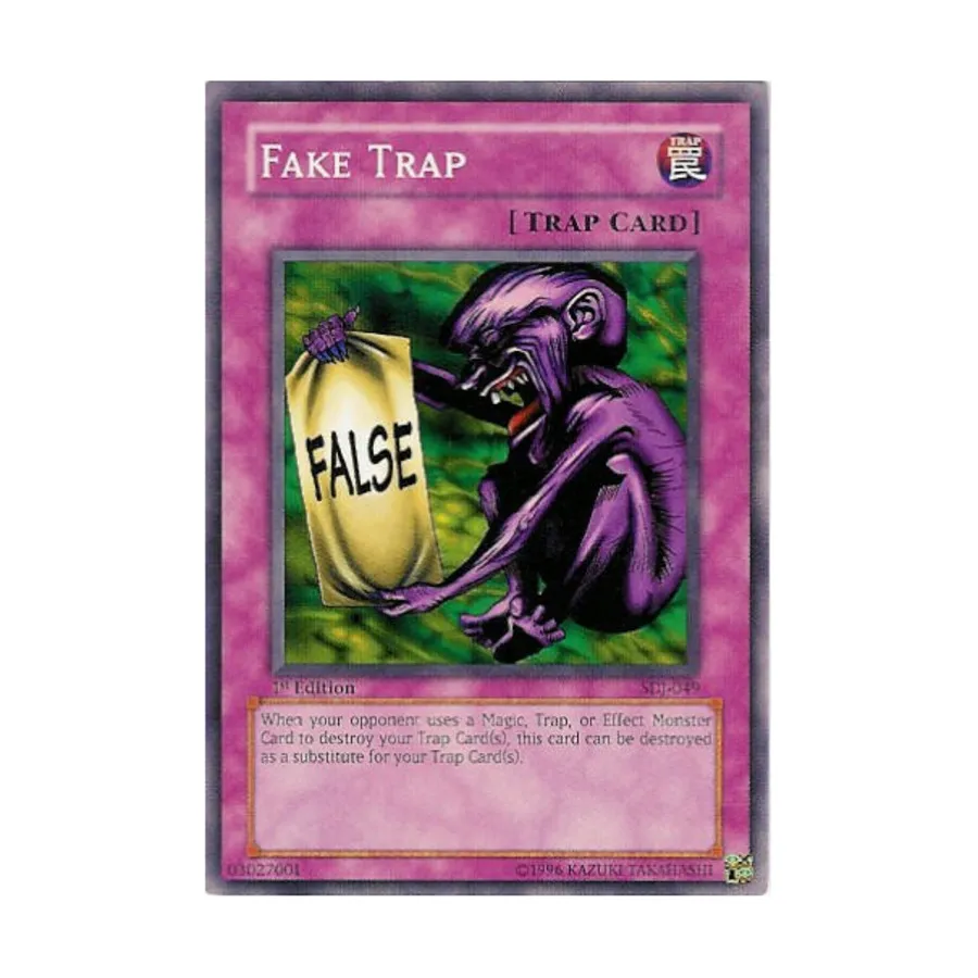 

CCG Фальшивая ловушка (Обычная), Yu-Gi-Oh - Structure Deck - Joey - Singles