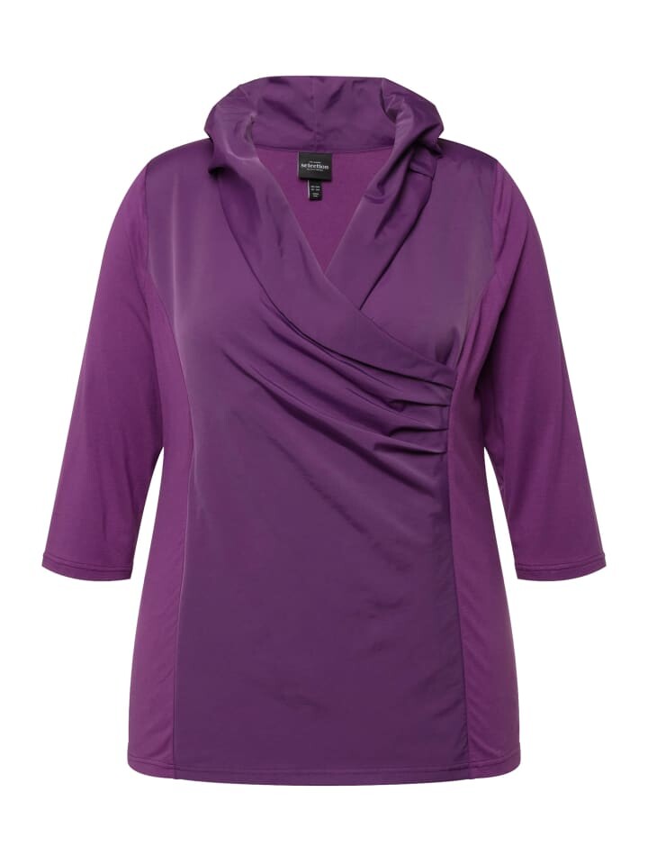 

Футболка Ulla Popken, цвет aubergine
