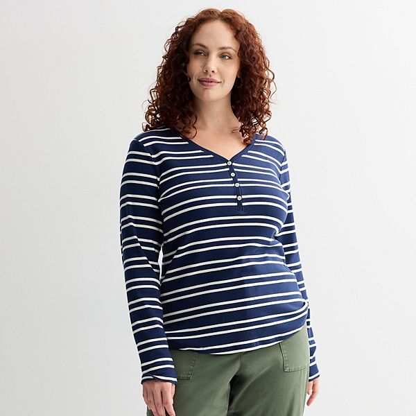 

Худи с длинным рукавом Slim Fit Plus Size Sonoma Goods For Life, Navy Ecru Stripe, Синий, Худи с длинным рукавом Slim Fit Plus Size Sonoma Goods For Life, Navy Ecru Stripe