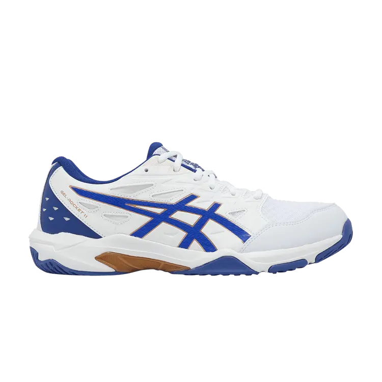 

Кроссовки Gel Rocket 11 2E Wide 'White Monaco Blue', белый