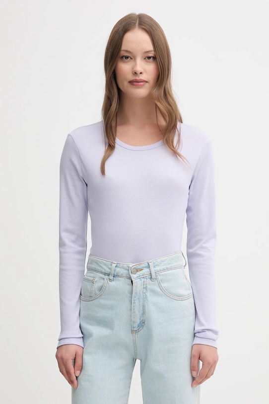 

Хлопковая водолазка United Colors Of Benetton, фиолетовый