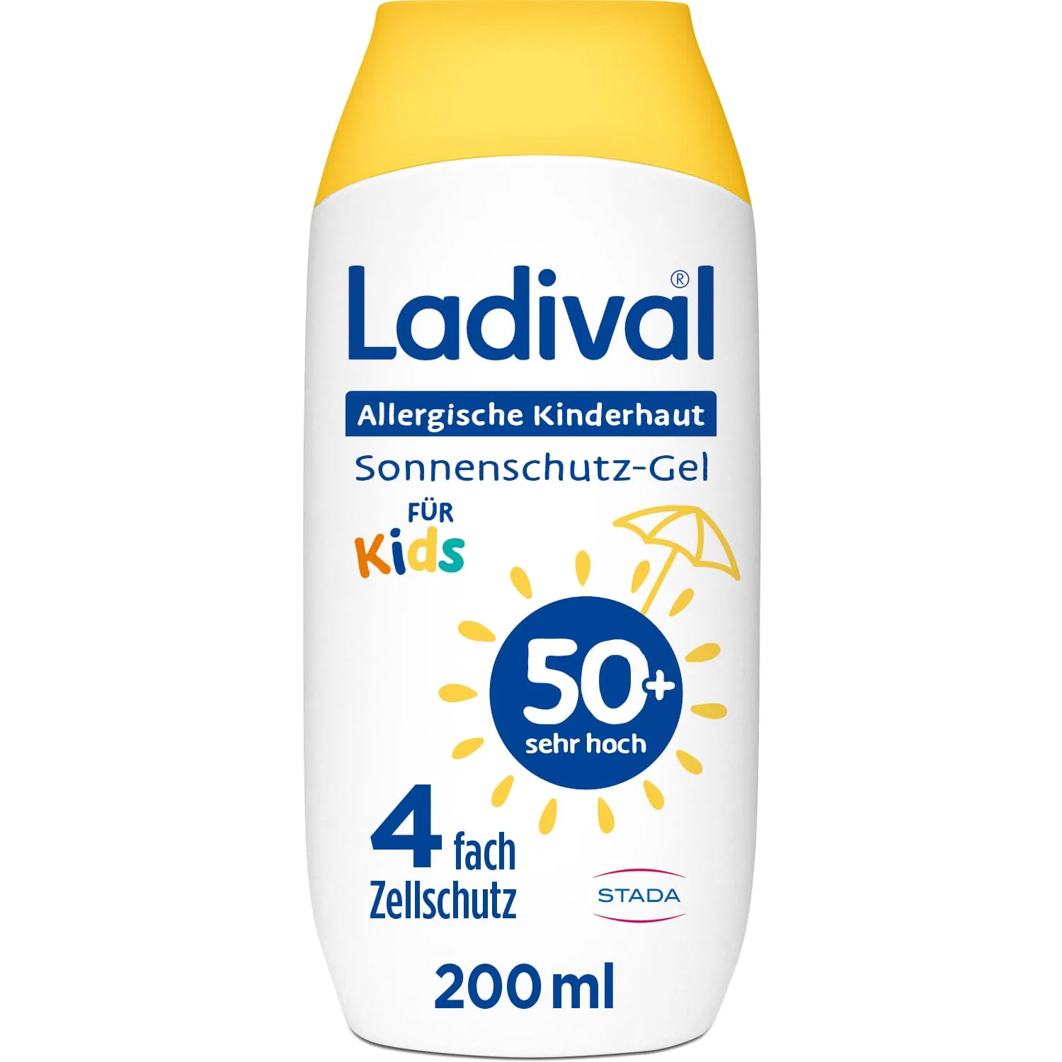 Детский солнцезащитный гель Ladival SPF 50+ для аллергичной кожи 200 мл Ladival