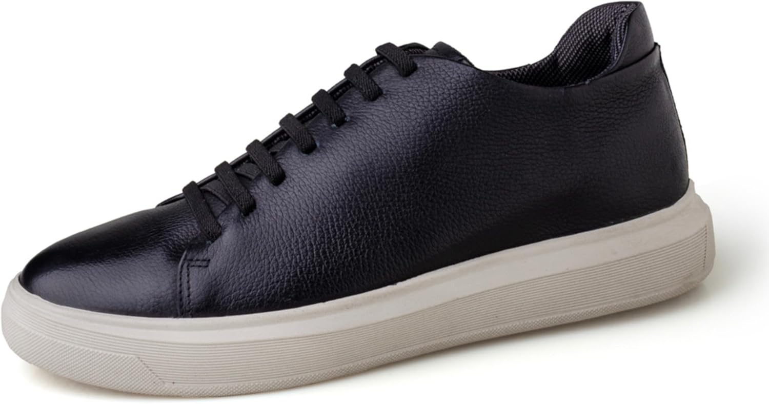 

Мужские невидимые подъемные кроссовки VELZANI Salu - увеличивают рост на 8 см (3,15) - натуральная кожа Salu - повседневные кроссовки, белый/черный