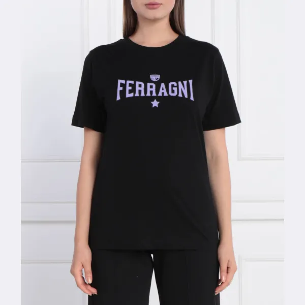 

Футболка стандартного кроя Chiara Ferragni, черный