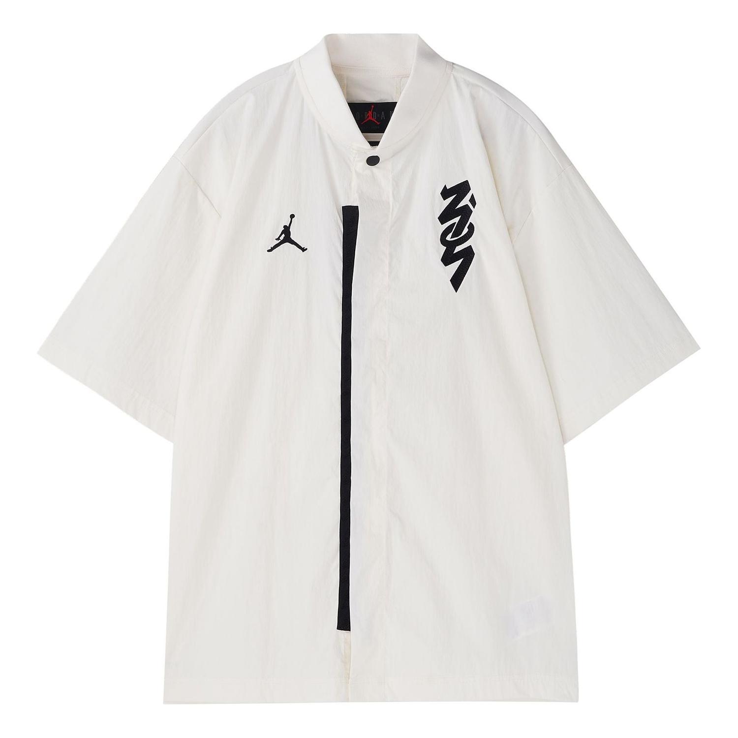 

Рубашка Air Jordan FW22 Logo Zion Shirt 'White Black'