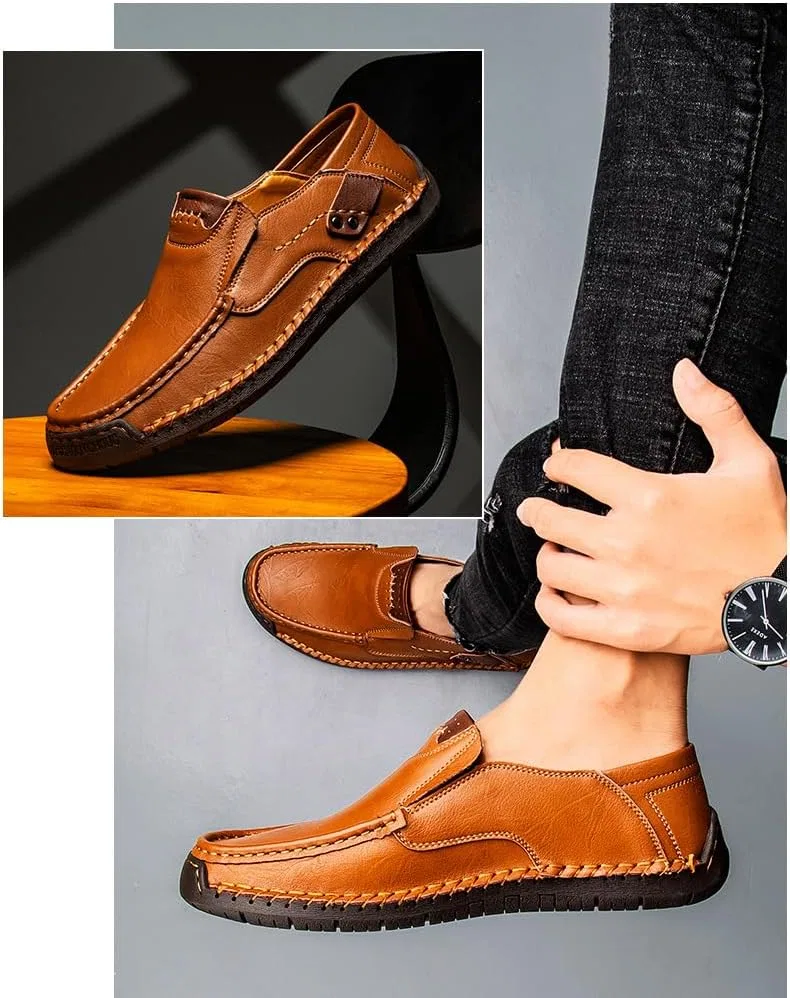 Мокасины искусственная кожа, Loafers & Slip-Ons, Yellow Brown SPKFHD — фото 4