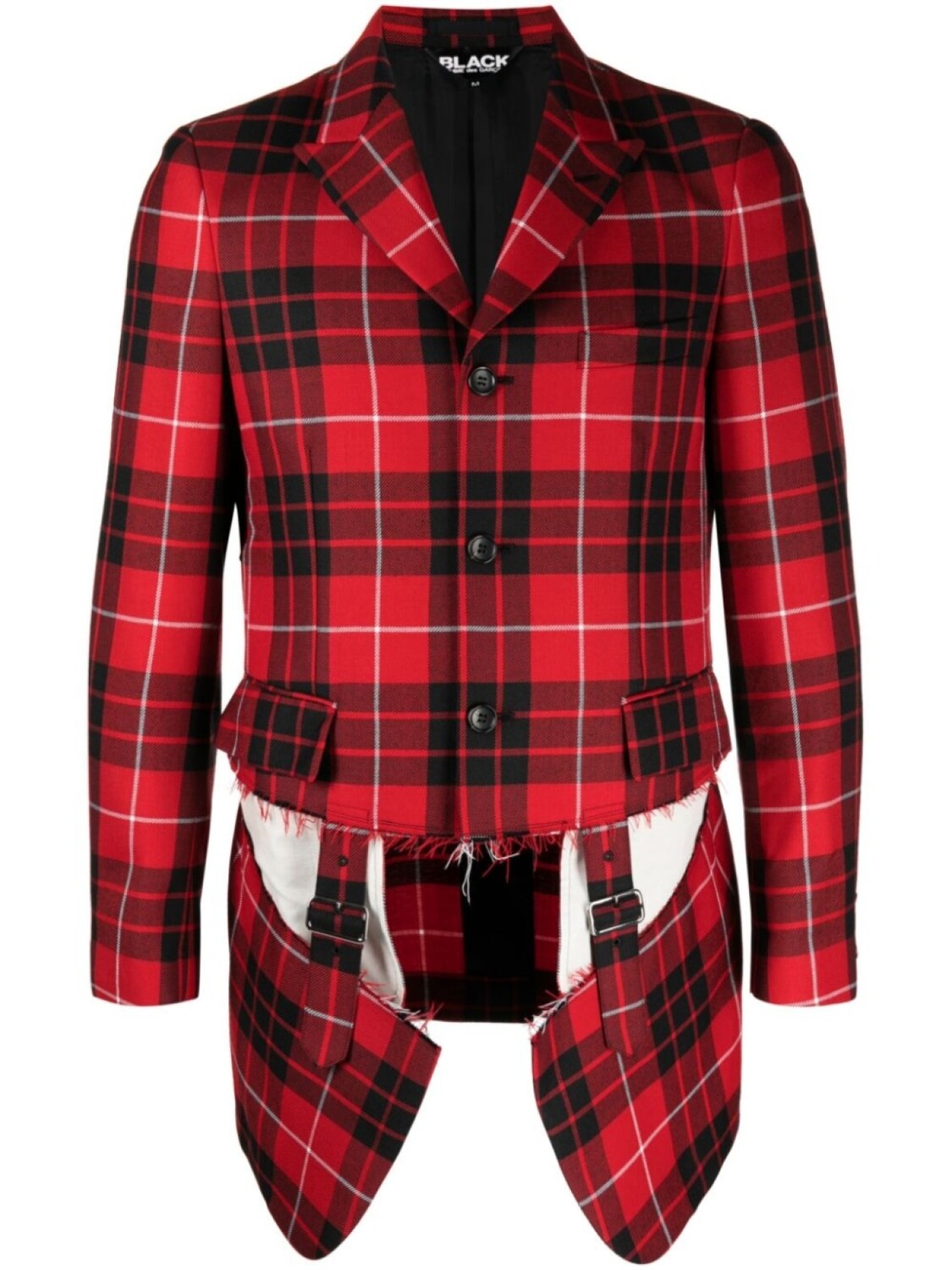 

Black Comme Des Garçons пиджак с пряжками, красный