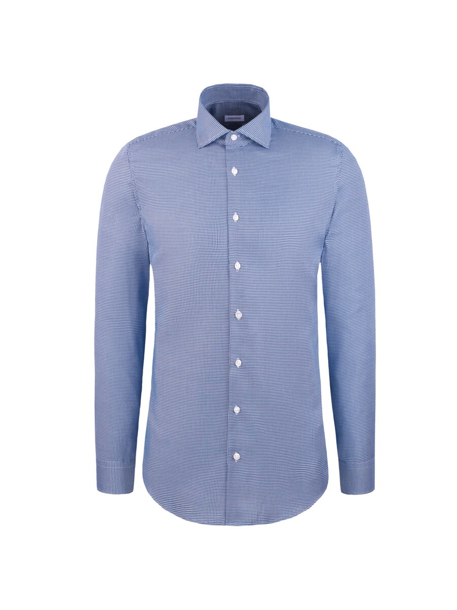 

Рубашка делового покроя Regular Fit SEIDENSTICKER Schwarze Rose, синий/темно-синий