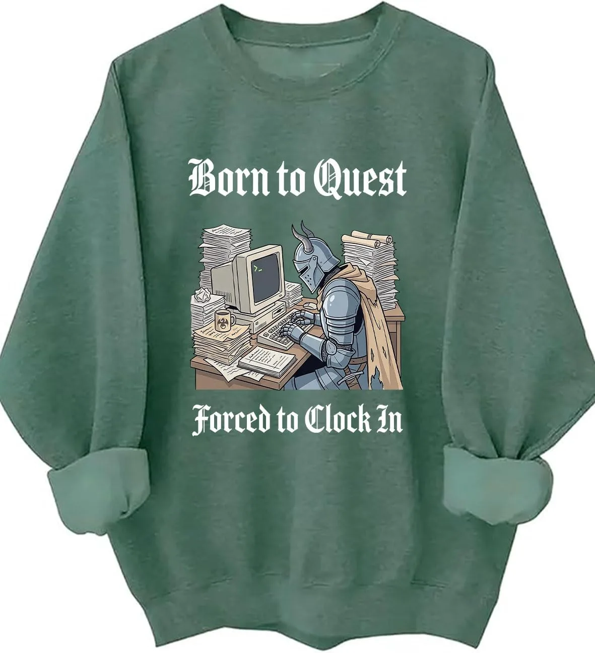 

Толстовка Born to Quest Forced to Clock In MQZUO