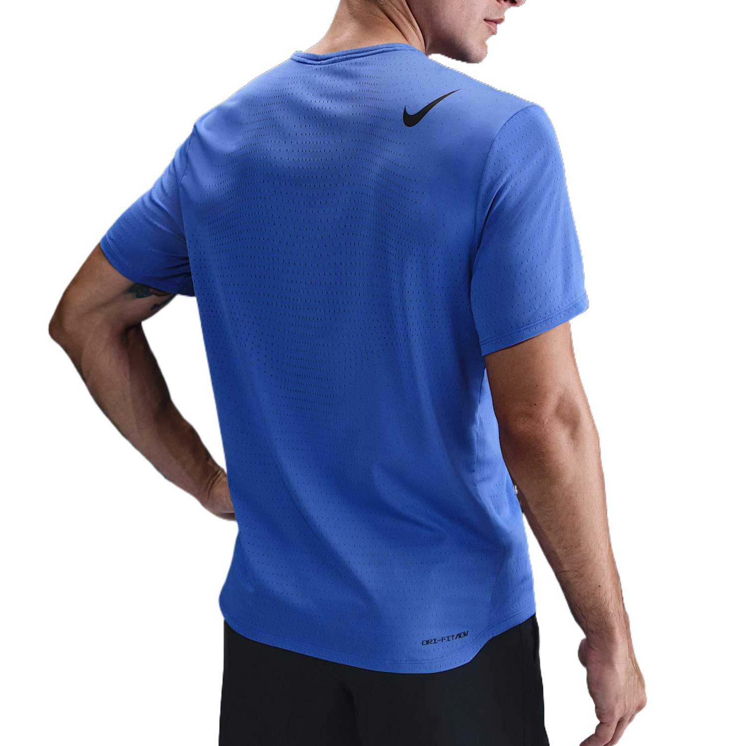 Мужская футболка для бега AeroSwift Dri FIT Adv с короткими рукавами Nike, синий — фото 3