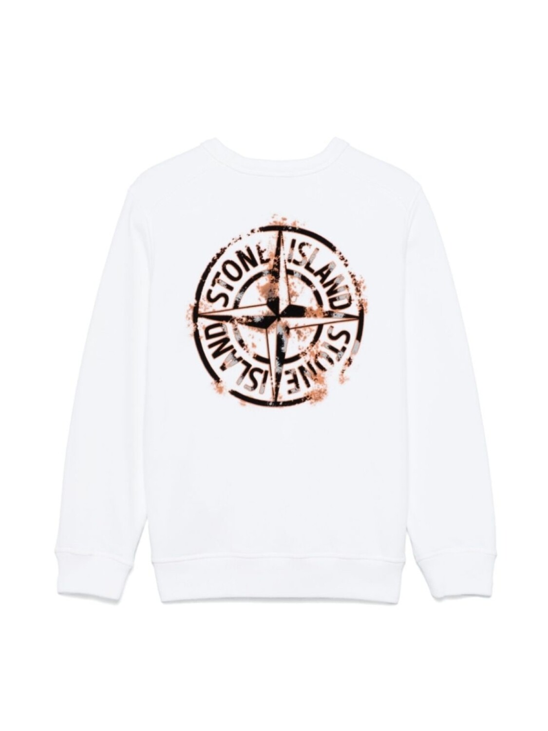 Stone Island Junior толстовка из органического хлопка, белый — фото 2