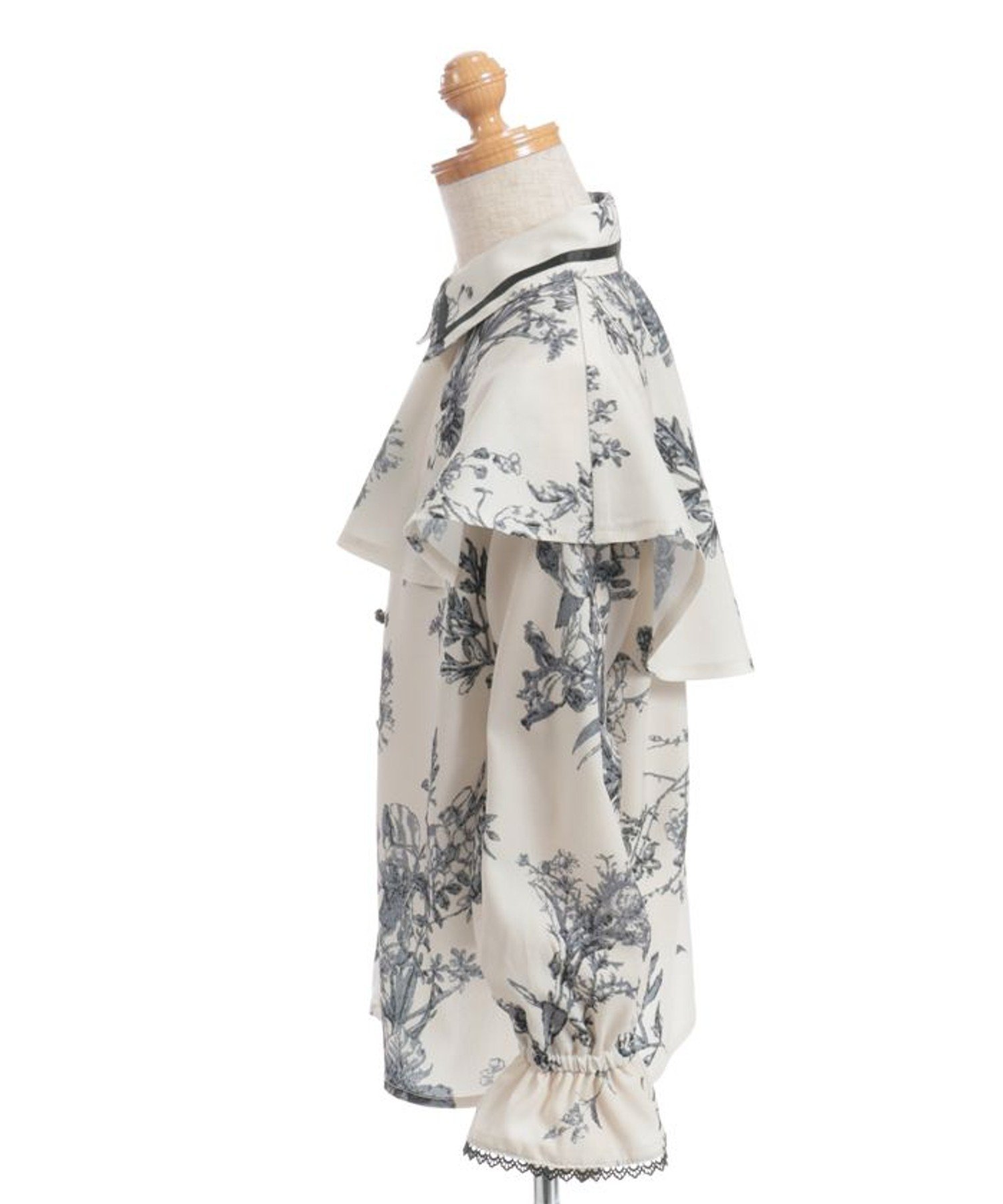 Классическая блузка-накидка Axes femme kids, Off-white — фото 3