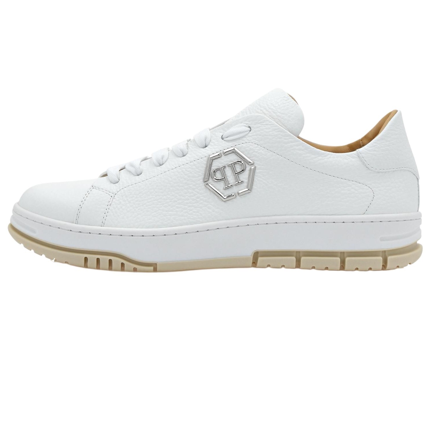 PHILIPP PLEIN Кроссовки Hexagon Leather Low top Unisex White