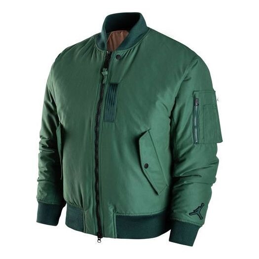 

Куртка men's essentials ma-1 reversible aviator woven padded clothes green jacket Air Jordan, зеленый