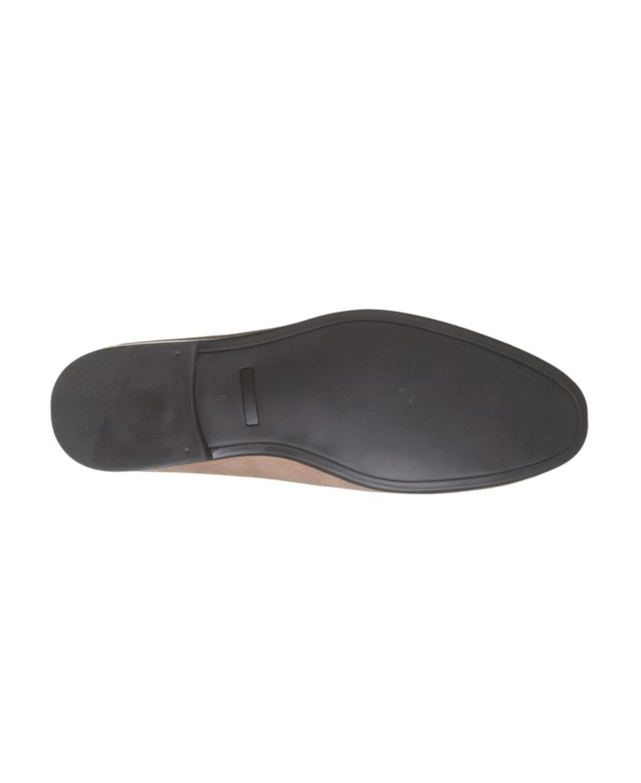 Мужские кожаные туфли-лоферы Sawyer Dress Casual Slip-on Penny Loafer Blake McKay, Sand suede — фото 4