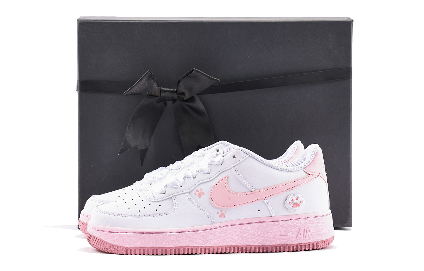 

Детские кроссовки для скейтбординга Air Force 1 Low Top для подростков Nike, розовый